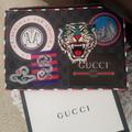 Gucci Bags | Authentic Gucci Supreme Unisex Night Courrier Patch Pouch/Wristlet/Clutch | Color: Black/Gray | Size: Os