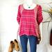 Anthropologie Tops | Anthropologie Odille Adorable Pullover Cotton Top | Color: Pink/White | Size: S