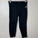 Adidas Pants & Jumpsuits | Adidas Climalite 3/4 Mid-Rise Spell Out Three Stripes Training Tight | Color: Black/White | Size: M