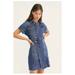 Free People Dresses | Free People City Mini Dress | Color: Blue | Size: Xs