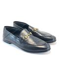 Gucci Shoes | Gucci Black Horsebit Brixton Leather Loafers Flats Size Eu:38.5 | Color: Black | Size: 38.5eu