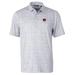 Men's Cutter & Buck Gray Auburn Tigers Pike Constellation Print Stretch Polo