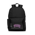 Black TCU Horned Frogs Campus Laptop Backpack