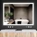 Orren Ellis 48X30 Inch LED Bathroom Mirror Backlit Light, IP44, 6000K-6500K, Energy Saving Copper-Free Silver LED Wall Vanity Mirror, | Wayfair