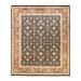 Overton Hand Knotted Wool Vintage Inspired Traditional Mogul Black Area Rug - 8' 2" x 9' 10"