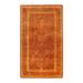 Overton Hand Knotted Wool Vintage Inspired Traditional Mogul Orange Area Rug - 3' 2" x 5' 4"