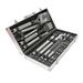 Deluxe 18-Piece Stainless-Steel BBQ Tool Set with Storage Case