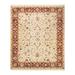Overton Hand Knotted Wool Vintage Inspired Traditional Mogul Ivory Area Rug - 9' 2" x 11' 2"