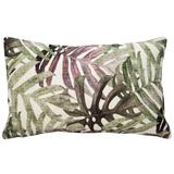 Pillow Decor Pattaya Purple Palm Throw Pillow 12x20