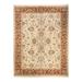 Overton Hand Knotted Wool Vintage Inspired Traditional Mogul Ivory Area Rug - 9' 2" x 12' 2"