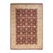 Overton Hand Knotted Wool Vintage Inspired Traditional Mogul Red Area Rug - 5' 9" x 8' 3"