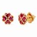 Kate Spade Jewelry | Kate Spade Gold Something Sparkly Ruby Crystal Earrings | Color: Gold/Red | Size: Os