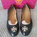 Tory Burch Shoes | Brand New Tory Burch Claire Ballet Flats Size 8.5 | Color: Black/Silver | Size: 8.5
