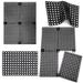 Black 48 x 32 x 0.5 in Kitchen Mat - Symple Stuff Benders Anti-Fatigue Mat Rubber | 48 H x 32 W x 0.5 D in | Wayfair