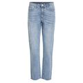 Vila Damen Jeans VISTRAY DL RW Straight Fit verkürzt, bleached, Gr. 38/32