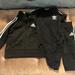 Adidas Matching Sets | Boys Adidas 6 Month Bundle Of Jacket, Pants, And Onsie | Color: Black | Size: 6mb