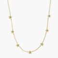 Madewell Jewelry | Madewell Turquoise Star Delicate Dainty Necklace | Color: Blue/Gold | Size: Os