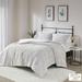 Madison Park 100% Polyester Adelyn Brushed Long Fur Duvet Cover Set in Ivory - Olliix MP12-7513