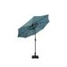 The Twillery Co.® Pierrpoint 108" x 108" Lighted Market Umbrella in Green/Blue/Navy | 91 H x 108 W x 108 D in | Wayfair
