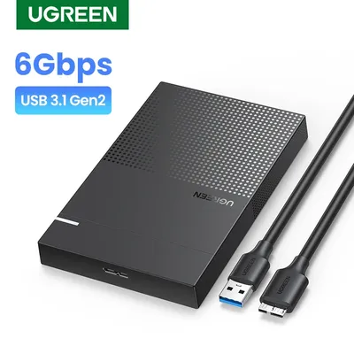 UGREEN – boîtier pour disque dur externe SATA 2.5 " 5Gbps USB Type C compatible UASP pour SSD