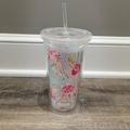 Lilly Pulitzer Dining | Lily Pulitzer Tumbler With Straw | Color: Blue/Pink | Size: Os