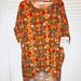 Lularoe Dresses | Lularoe Women's Long Shirt Or Short Mini Dress! Size Xs | Color: Brown/Gold | Size: Xs