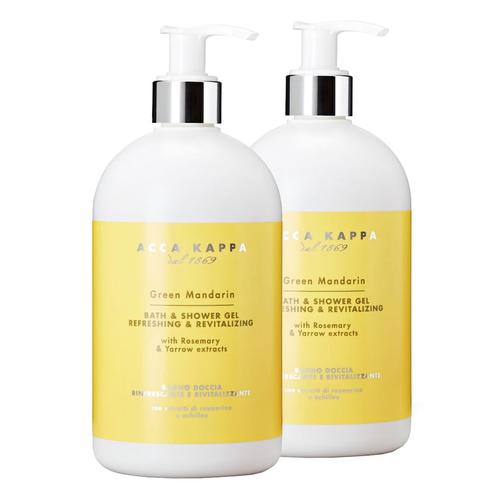 Acca Kappa – Green Mandarin Bath & Shower Gel Doppelpack (2er Set) Duschgel 1000 ml
