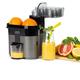 LIVIVO Electric Twin Citrus Juice Maker, with Anti-Drip Valve Citrus Orange Fruits Squeezer Household Fruit Mixer, Fast Double 90W Electric Lemon Orange Fresh Juicer Cutter Slicer