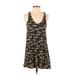 H&M Casual Dress: Black Graphic Dresses - Women's Size Small