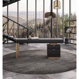 VIG Furniture Bardi - Office Desk Wood/Metal in Gray | 30 H x 63 W x 27.5 D in | Wayfair VGBBMQ2101-GRY-DESK