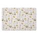White 18 x 27 x 1 in Kitchen Mat - The Holiday Aisle® Easter Greetings Pattern Kitchen Mat Synthetics | 18 H x 27 W x 1 D in | Wayfair