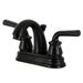 Kingston Brass Centerset Bathroom Faucet w/ Drain Assembly in Black | 4.81 H x 4 W x 3.5 D in | Wayfair KB5610RXL