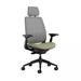 Steelcase Series 2 3D Microknit Airback Task Chair w/ Headrest Upholstered in Green/Black/Brown | 53 H x 27 W x 22 D in | Wayfair