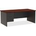 Lorell Fortress Executive Desk Wood/Metal in Black/Brown/Gray | 29.5 H x 30 W x 72 D in | Wayfair LLR79152