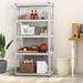 The Twillery Co.® Lundys 71" H x 35.5" W x 16" D 5-Tier Adjustable Metal MDF Storage Rack Shelves Boltless Shelving Wood/Wire/Metal in Gray | Wayfair