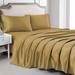 Everly Quinn Emilia Rose Collection Luxury & Silky 4-Piece Sheet Set - 6 Colors Silk/Satin in Yellow | King | Wayfair