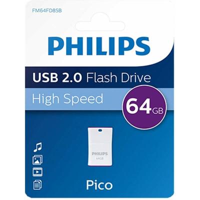 Philips - USB-Stick 64GB 2.0 usb Drive Pico (FM64FD85B/00)