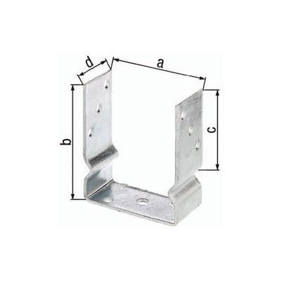 Alberts U-Pfostenträger ETA-10/0210 121x150x100x60mm tzn z.Aufschr - 217648 - GAH