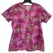 Disney Tops | Disney Bambi & Friends Scrubs Top Women’s Size M | Color: Pink/White | Size: M