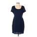 Ronni Nicole Casual Dress - Sheath: Blue Print Dresses - Women's Size P