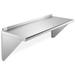 Latitude Run® Mczell NSF Stainless Steel Wall-Mount Shelf by Latitude Run Metal | 18.5 H x 48 W x 18 D in | Wayfair