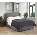 Wade Logan® Orick Low Profile Storage Platform Bed Wood & /Upholstered/Polyester in Brown | 48 H x 87 W x 87 D in | Wayfair