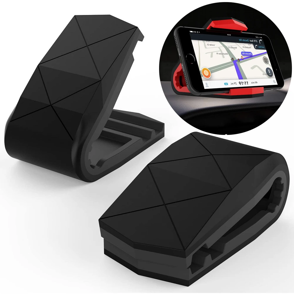 Support universel de téléphone portable pour voiture, pour iPhone 13 Pro Max, pince crocodile réglable, support de téléphone portable dans la voiture pour téléphone de 4 à 6.8 pouces