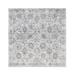 Hand Knotted Ivory Transitional with Wool & Silk Oriental Rug (6' x 6'2") - 6' x 6'2"