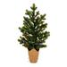 Vickerman 24" x 14" Bryson Spruce Artificial Christmas Tree, Dura-Lit® LED Multi-Colored Mini Lights - Green - 24" x 14"