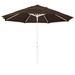 California Umbrella 11' Rd. Aluminum Market Umbrella, Crank Lift, Collar Tilt, Dbl Wind Vent, White Finish, Pacifica Fabric