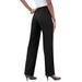 Plus Size Women's Classic Bend Over® Pant by Roaman's in Black (Size 38 WP) Pull On Slacks