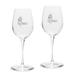 Youngstown State Penguins 12oz. 2-Piece Luigi Bormioli Titanium White Wine Glass Set