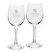 South Texas College of Law 12oz. 2-Piece Traditional White Wine Glass Set