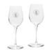 Haverford College 12oz. 2-Piece Luigi Bormioli Titanium White Wine Glass Set